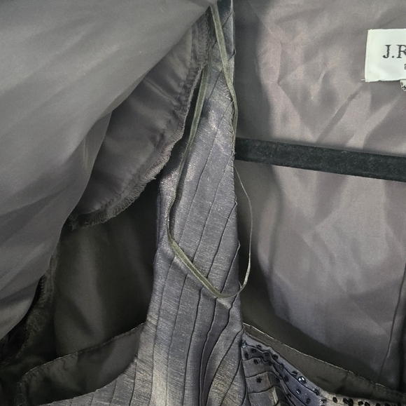 COPY - J.R. Nites Carol Lin Jacket Tank Set 2-Pc Taupe Bead 3/4 Sleeve Cuff Wom… - Picture 10 of 16